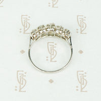 Gorgeous Edwardian Platinum Diamond Band