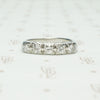 1/2 carat total weight 1940's classic platinum diamond anniversary band