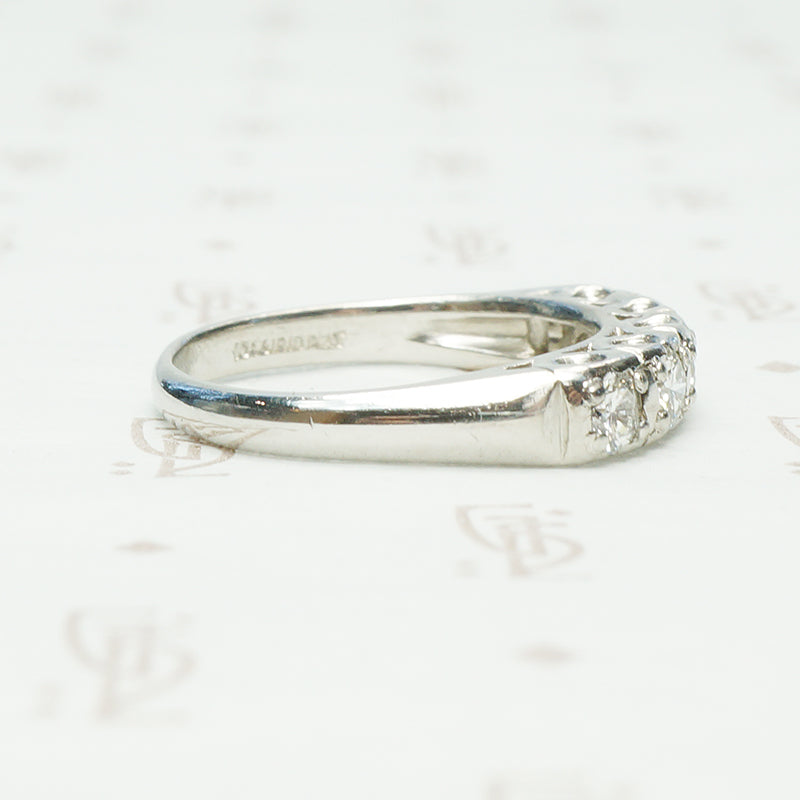 Classic 1/2 Carat Platinum and Diamond Band