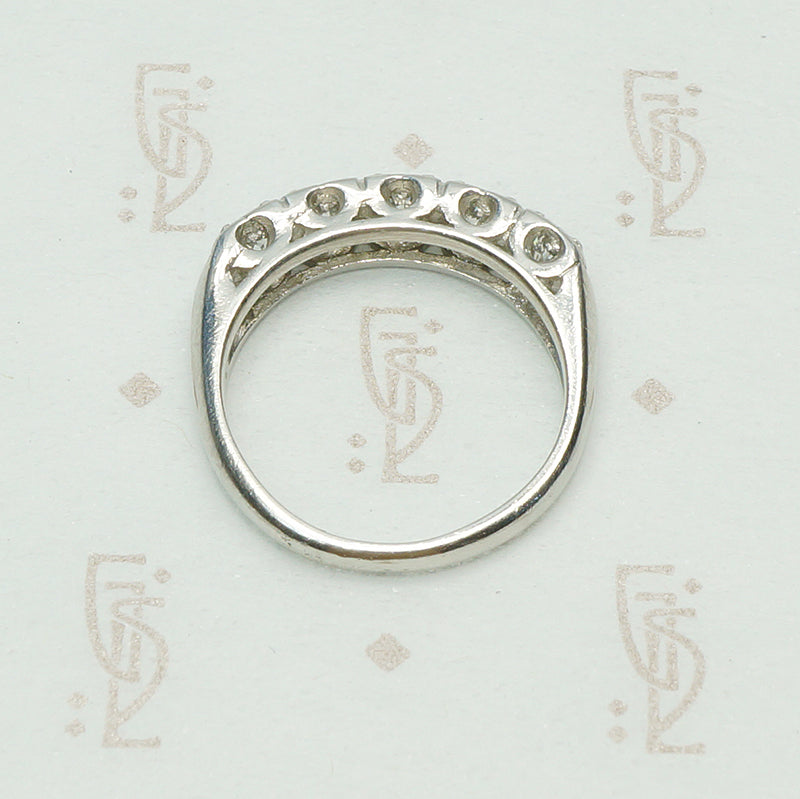 Classic 1/2 Carat Platinum and Diamond Band
