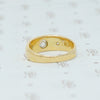18k gypsy diamond band hallmarks
