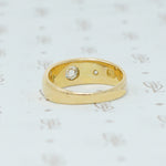 18k gypsy diamond band hallmarks