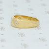 18k gypsy diamond band side view