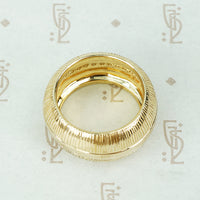 Super Chunk Gold Band with Diamonds