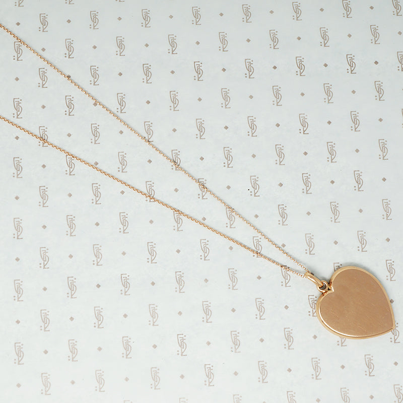 extra big 9k rose gold slide locket