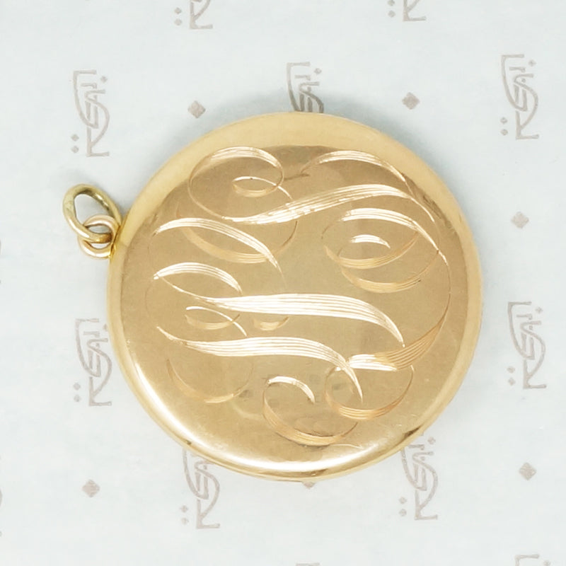 Big Beauty Vintage Gold and Diamond Locket