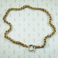 Big Fancy Chain Big Bolt Ring Necklace by AI