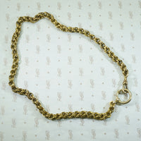 Big Fancy Chain Big Bolt Ring Necklace by AI