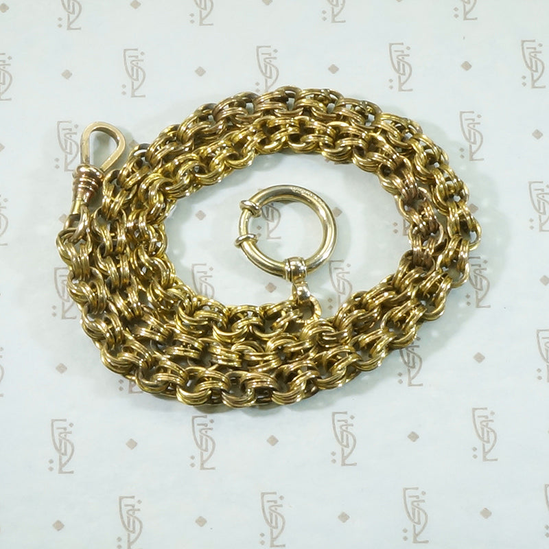 Big Fancy Chain Big Bolt Ring Necklace by AI