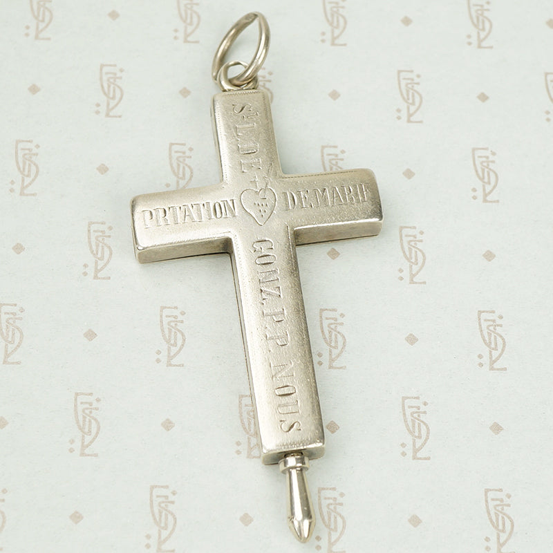 Large Birks Sterling Reliquary Cross