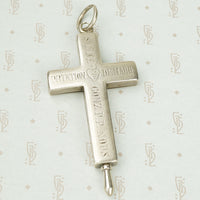 Large Birks Sterling Reliquary Cross