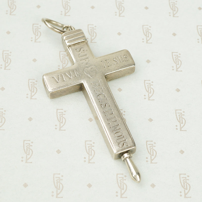 Large Birks Sterling Reliquary Cross