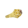 Birks Mid Century Gold Ruby Cocktail Ring - Gem Set Love