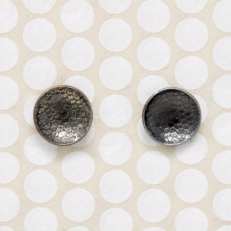 Black Lace Sterling Silver Studs from Allie B.