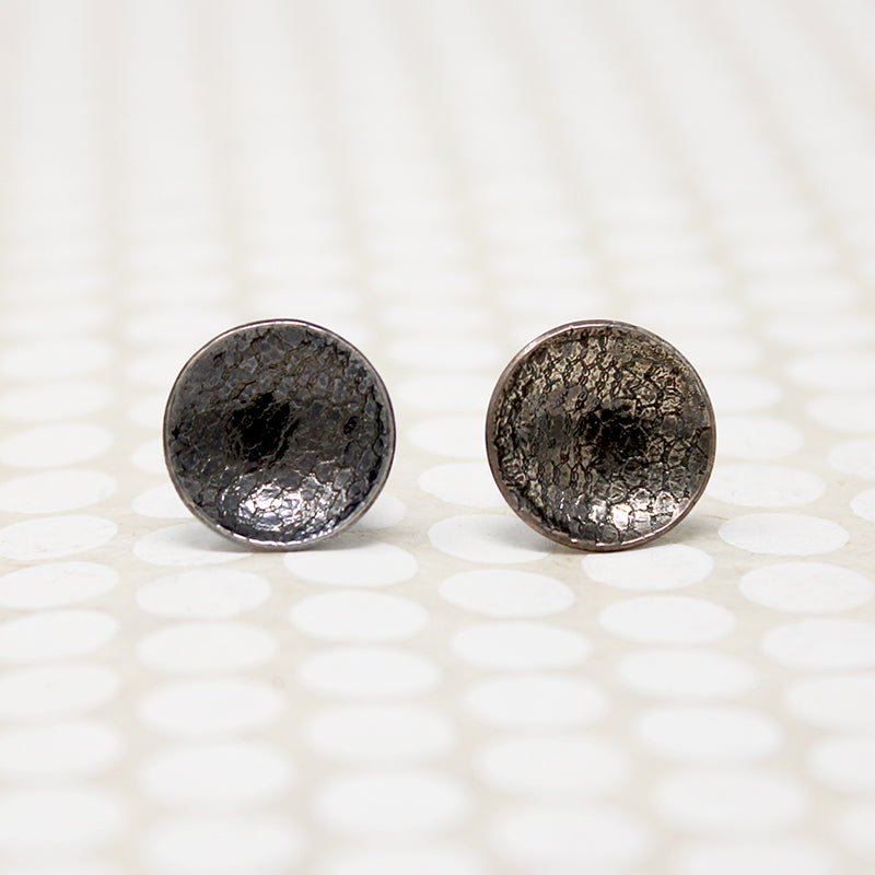 Black Lace Sterling Silver Studs from Allie B.