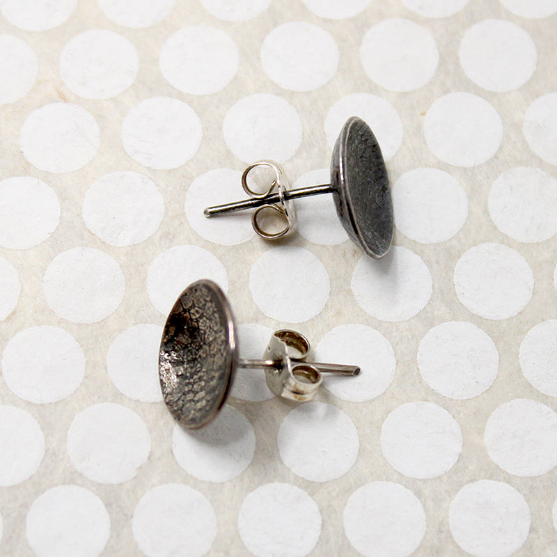 Black Lace Sterling Silver Studs from Allie B.