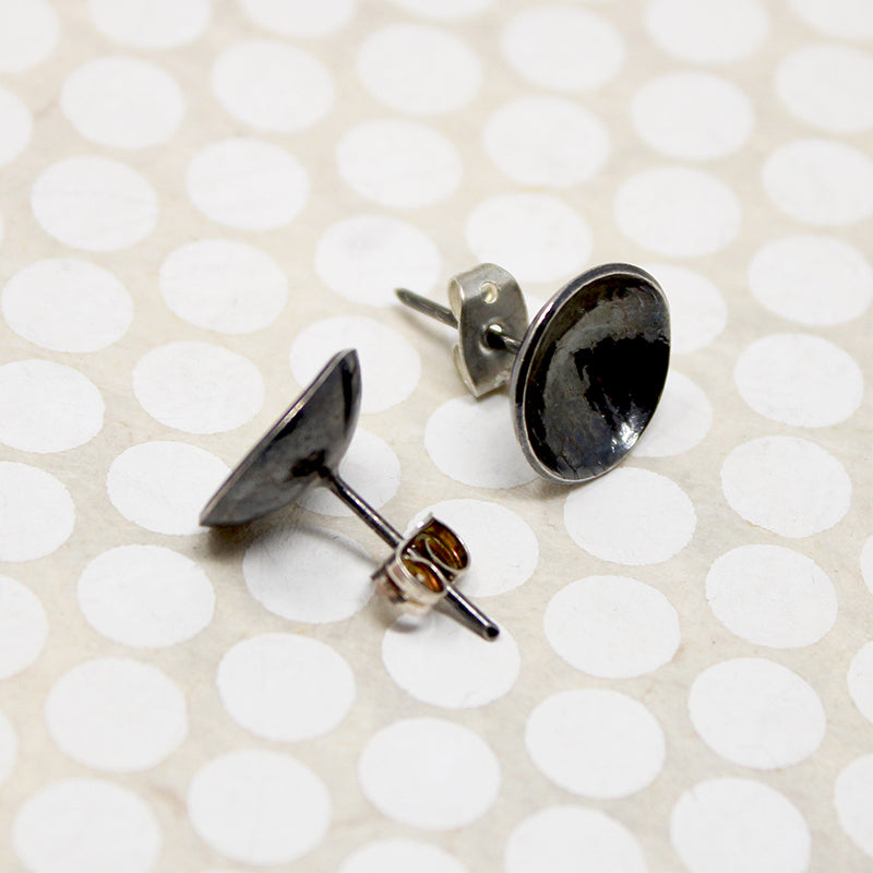 Black Sterling Silver Studs from Allie B.