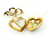 Antique French 18k Black enamel and Turquoise Locket