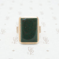 Large Blood Stone Gold ring from the 1800's