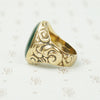 Large Bloodstone and Gold Ring London 1867