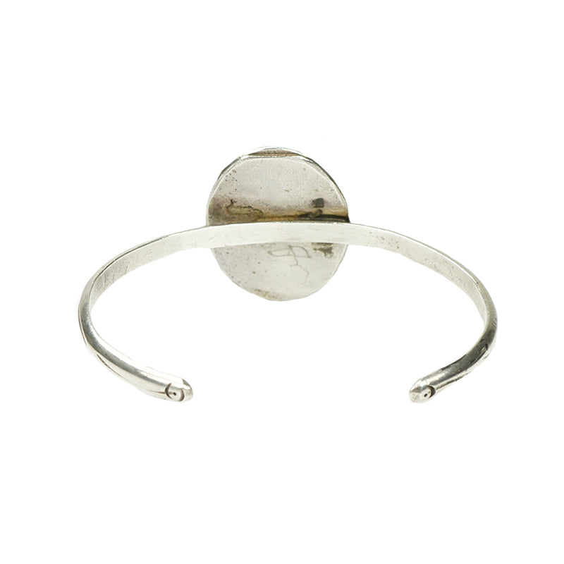 Vintage 70's Sterling and Turquoise Cuff
