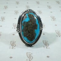 morenci turquoise sterling silver ring