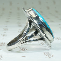 Vintage Morenci Turquoise Sterling Ring