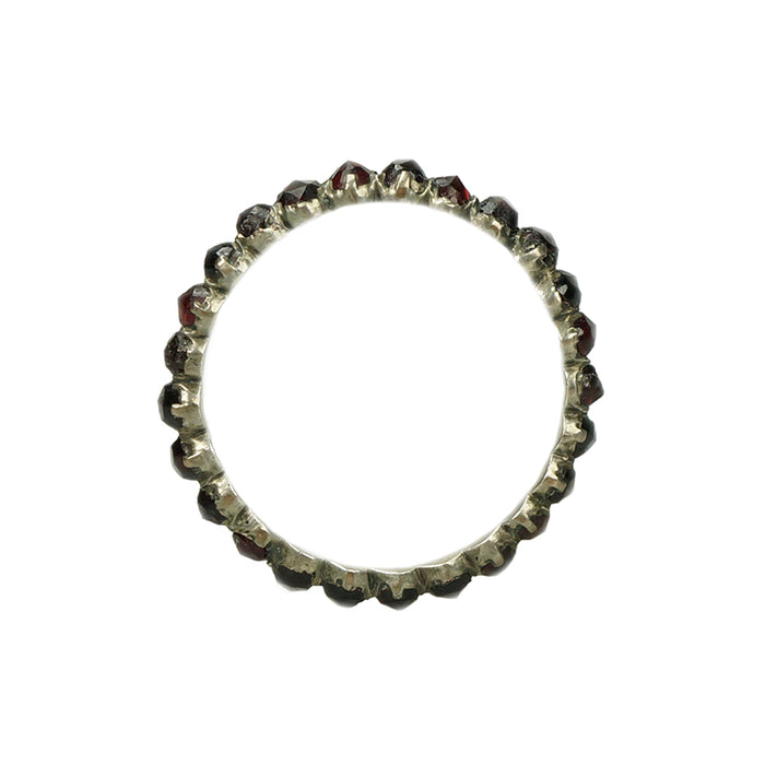 Bohemian Garnet Eternity Band