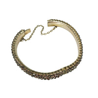 The Perfect Everyday Rose Cut Garnet Bangle - Gem Set Love