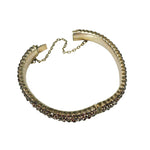 The Perfect Everyday Rose Cut Garnet Bangle - Gem Set Love