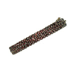 The Perfect Everyday Rose Cut Garnet Bangle - Gem Set Love