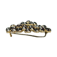 19th c Rose Cut Garnet Flowers Brooch - Gem Set Love