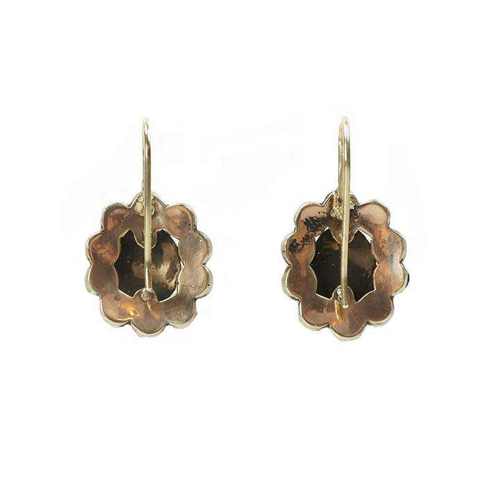 Victorian Bohemian Garnet Earrings
