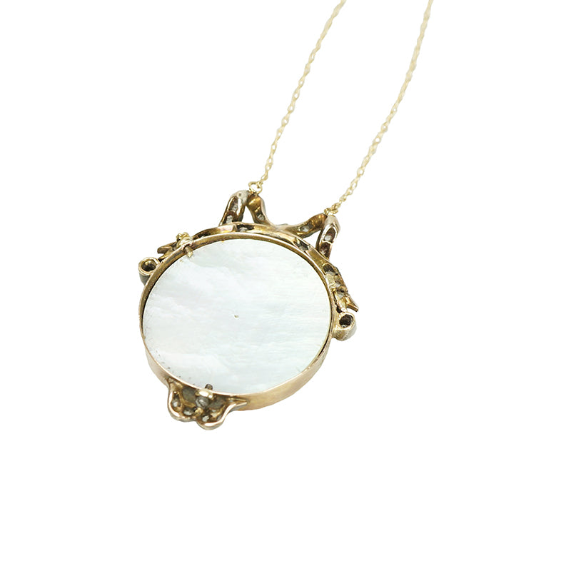 Rose Cut Diamond Set Locket c1830
