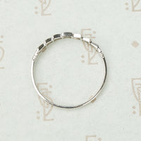 Vintage White Gold Diamond Wedding Band