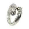 Vintage Silver Tone Mesh Flexible Bangle