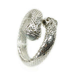 Vintage Silver Tone Mesh Flexible Bangle