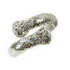 Vintage Silver Tone Mesh Flexible Bangle