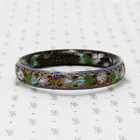 Vivid Cloisonné Enamel Bangle Bracelet