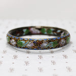 Vivid Cloisonné Enamel Bangle Bracelet