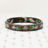 Vivid Cloisonné Enamel Bangle Bracelet