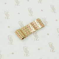 Retro Flexible Rose and Yellow Gold Band