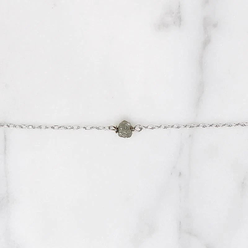 Simple Beauty Raw Diamond Necklace