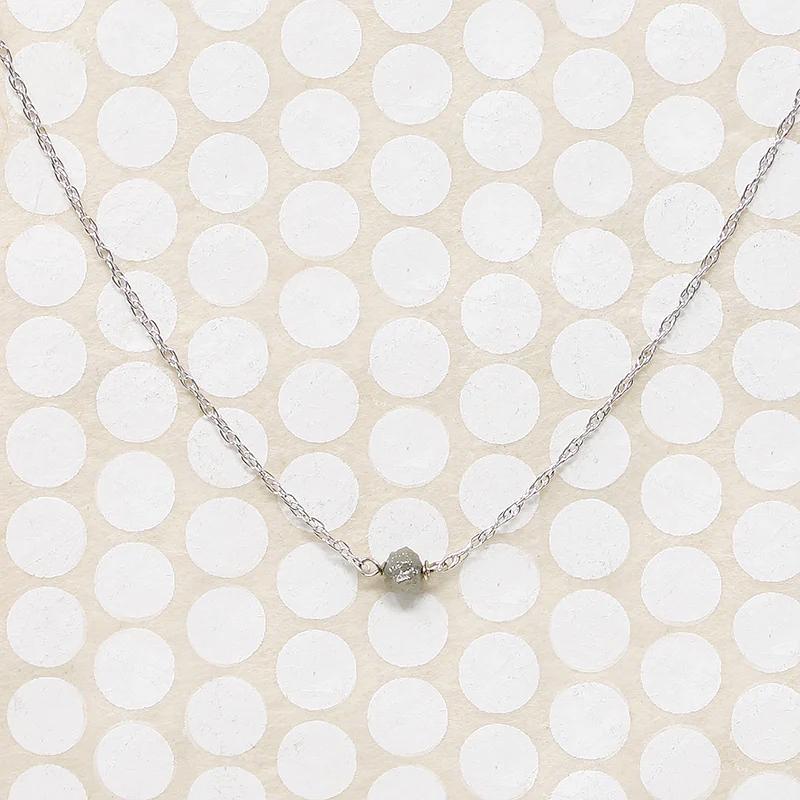 Simple Beauty Raw Diamond Necklace