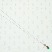 Diamond & Emerald Drop Necklace by brunet