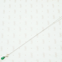 Diamond & Emerald Drop Necklace by brunet