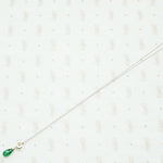 Diamond & Emerald Drop Necklace by brunet