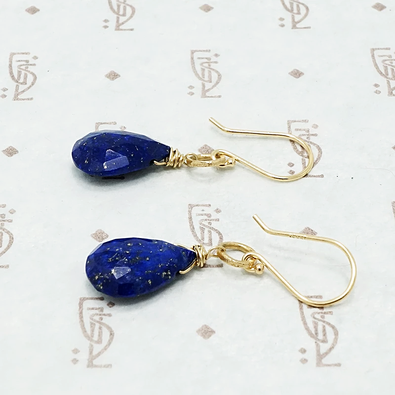 Lapis Lazuli O Drop Earrings by brunet