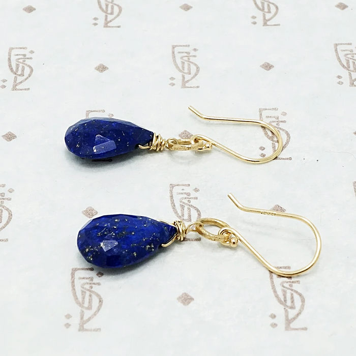 Lapis Lazuli O Drop Earrings by brunet