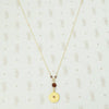 Glowing Gold Necklace with Ruby and Garnets by brunet